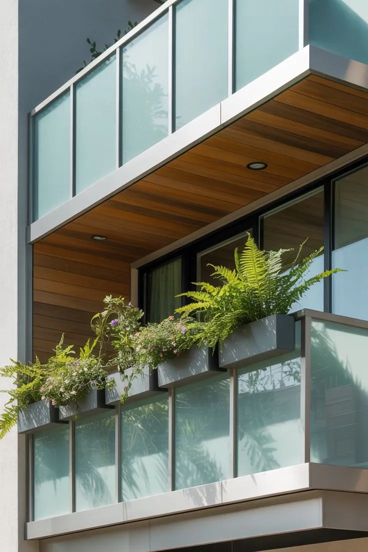 Balcony with misting system